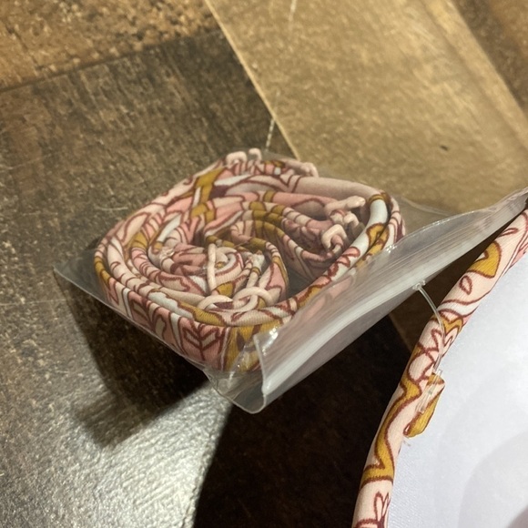 Kona Sol bikini top only bandeau‎ NWT pink paisley boho floral small - Picture 3 of 6